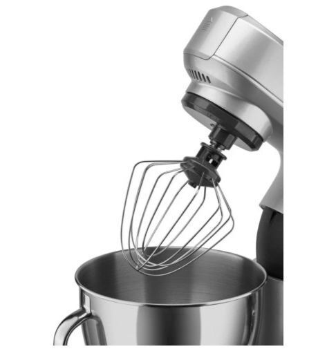 Кухонный комбайн с мясорубкой Amica KML6011 серебристый, 1000Вт