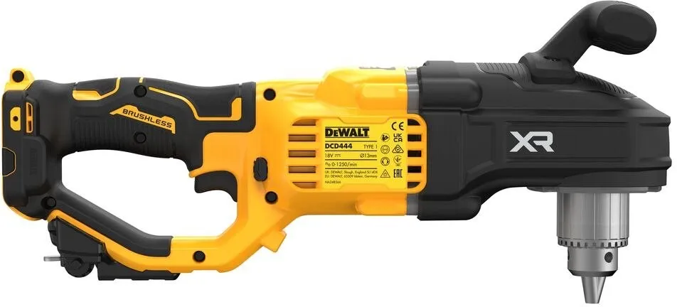 Аккумуляторная угловая дрель DeWalt DCD444N-XJ, без АКБ и ЗУ
