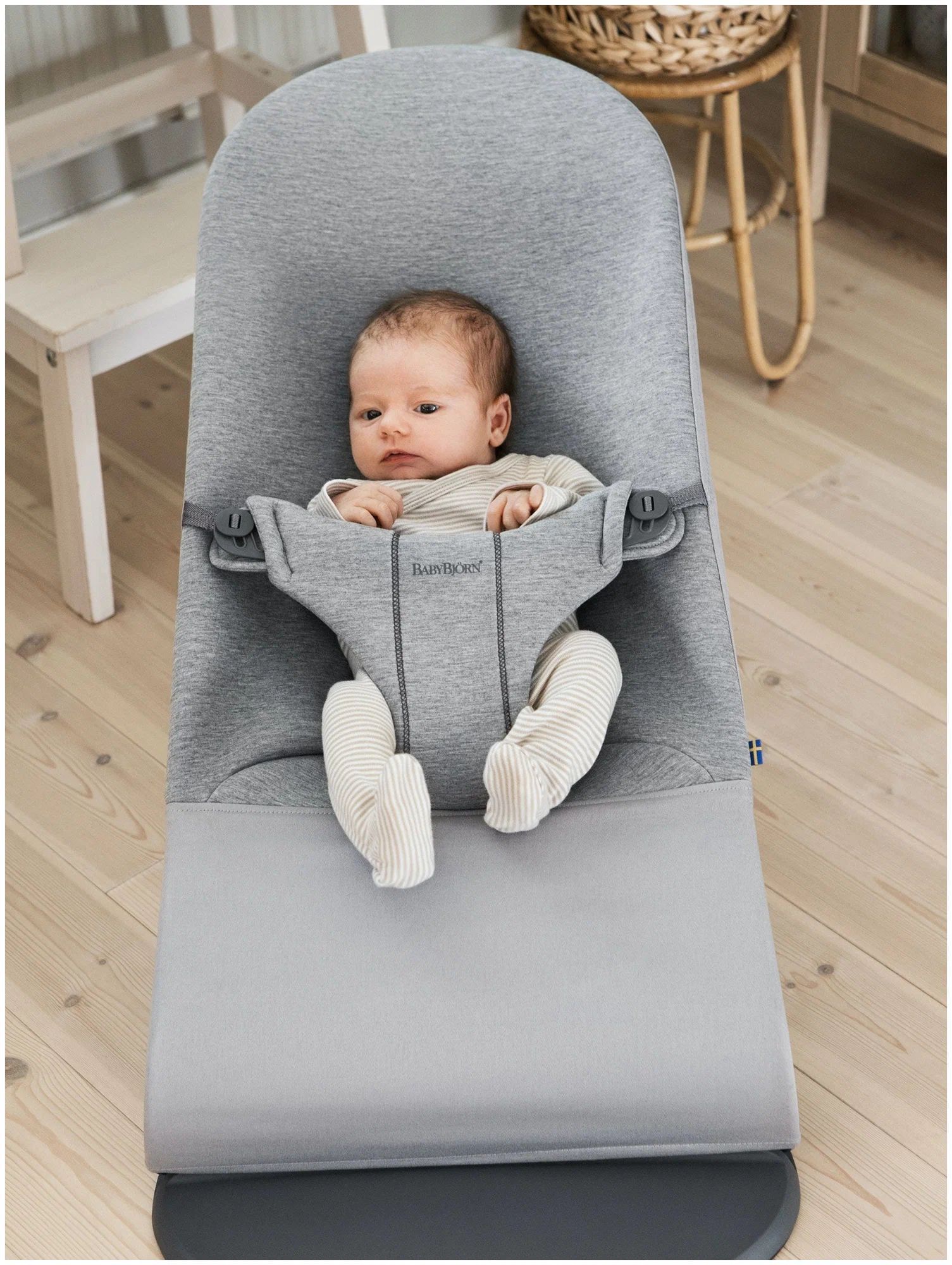 Шезлонг BABYBJORN BLISS 3D Jersey, серый