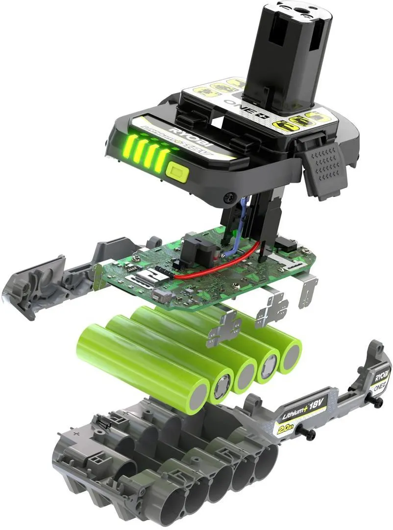 Аккумулятор 2.0 А·ч 18 В RYOBI ONE+ в комплекте с зарядным устройством 1.5 А
