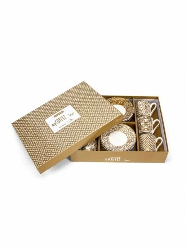 Чашка Tescoma для эспрессо myCOFFEE с блюдцем, 6 шт, Empire (387718)