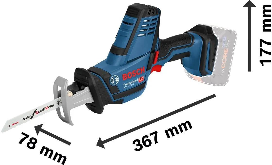 Электрическая пила Bosch GSA 18V-LI C Professional 06016A5002