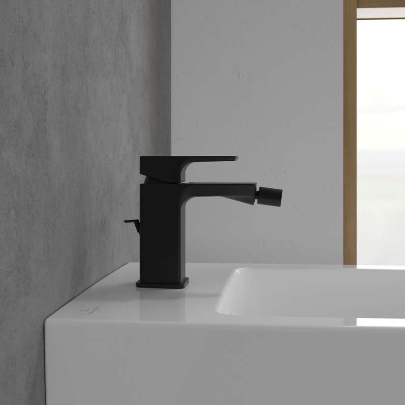Смеситель для биде Villeroy & Boch Subway 3.0 AquaSmart матовый черный