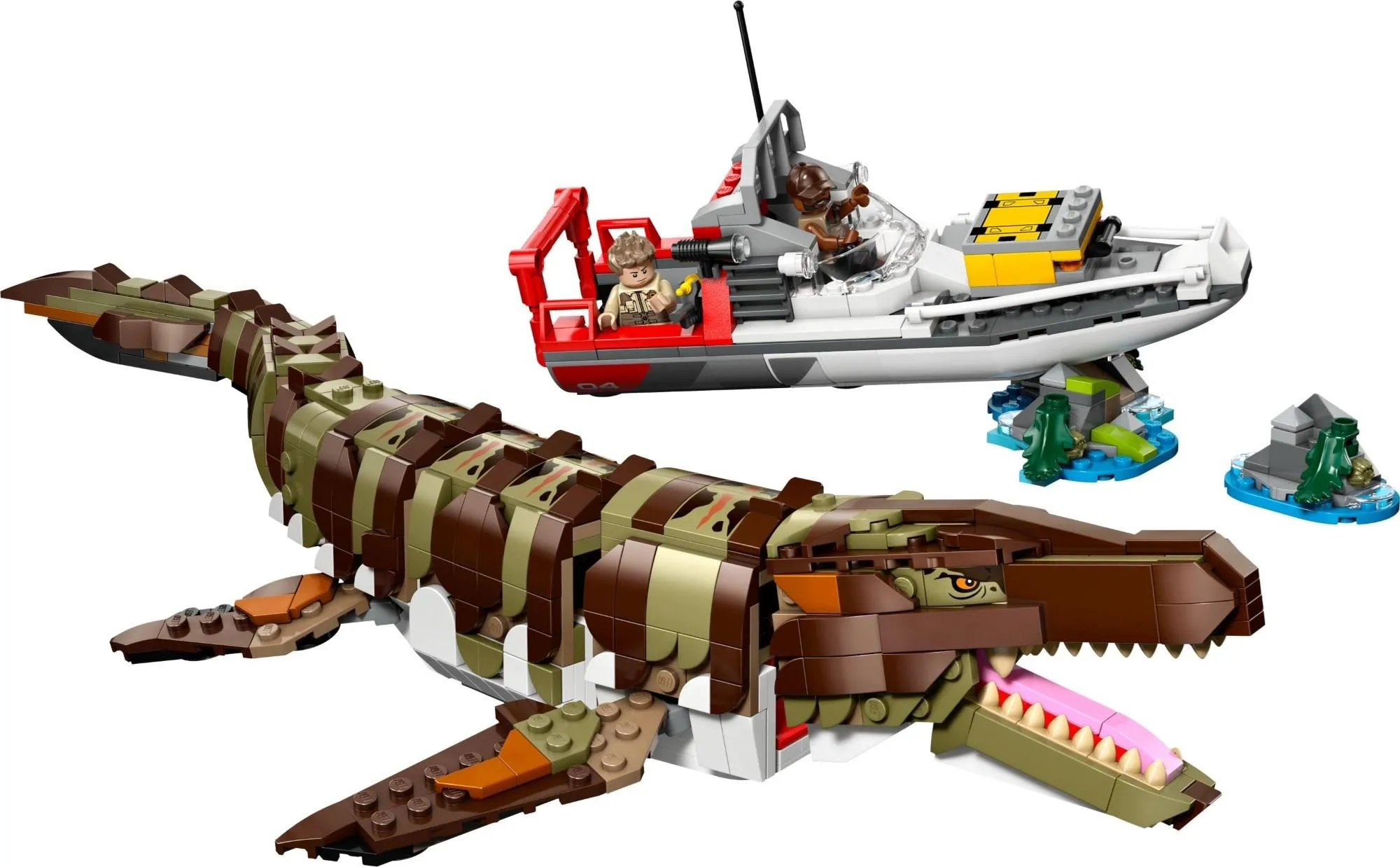Конструктор LEGO Jurassic World 76974 Миссия на лодке и модель мозазавра