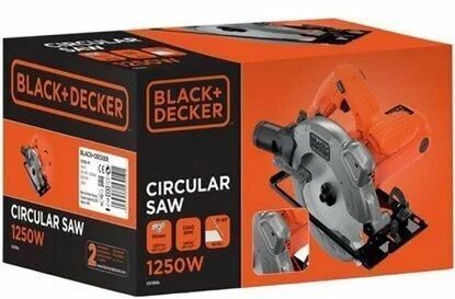 Дисковая пила BLACK+DECKER CS1250L, 1250 Вт