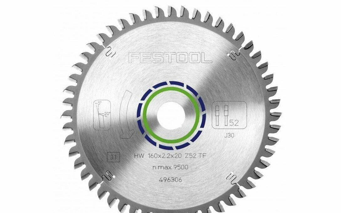 Festool Пильный диск специальный 160x2,2x20 TF52 496306