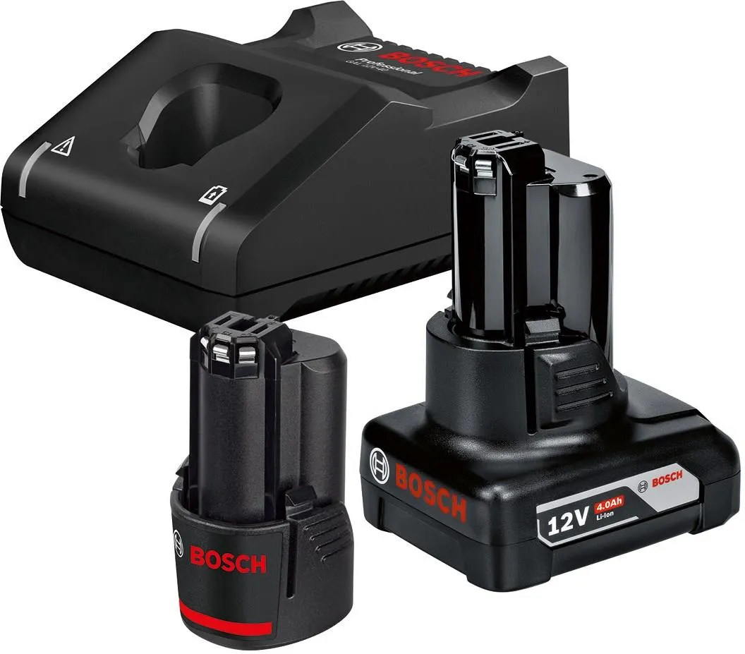 Набор 2 аккумулятора + зарядное устройство Bosch GBA 12V 2.0Ah + GBA 12V 4.0Ah + GAL 12V-40 Professional 1600A01NC9