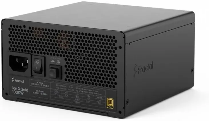 Блок питания Fractal Design Ion 3 Gold 1000W 80 Plus Gold черный