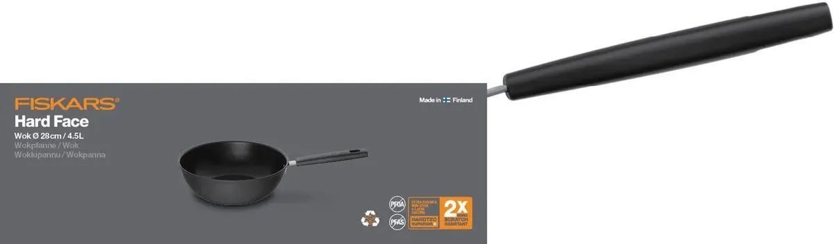 Сковорода Fiskars Wok 28 см Hard Face (1052233)