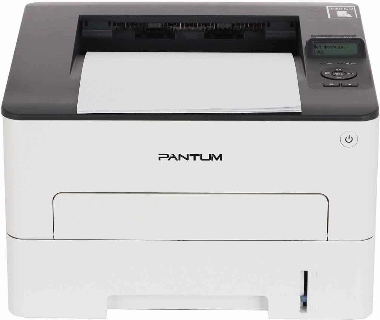 Принтер лазерный Pantum P3300DW, ч/б, A4, белый/черный