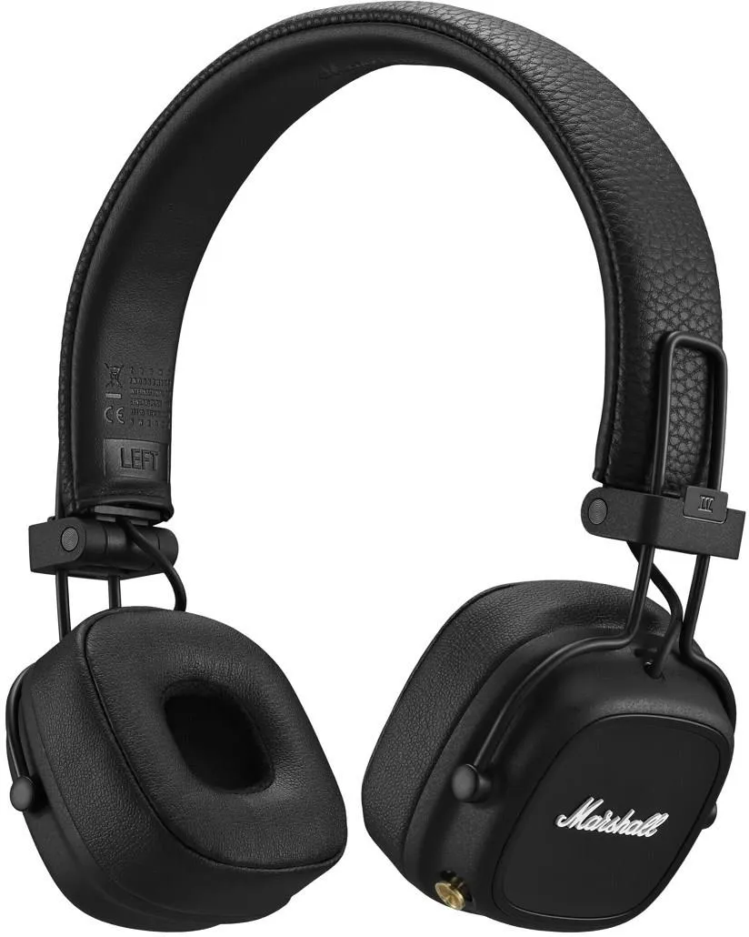 Беспроводные накладные наушники Marshall Major IV, Bluetooth, чёрные