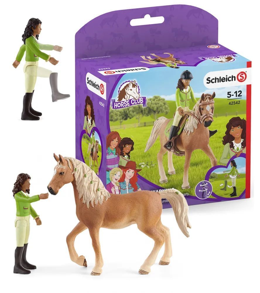 Набор Schleich 42414 Девочка Сара и арабская лошадка Мистери
