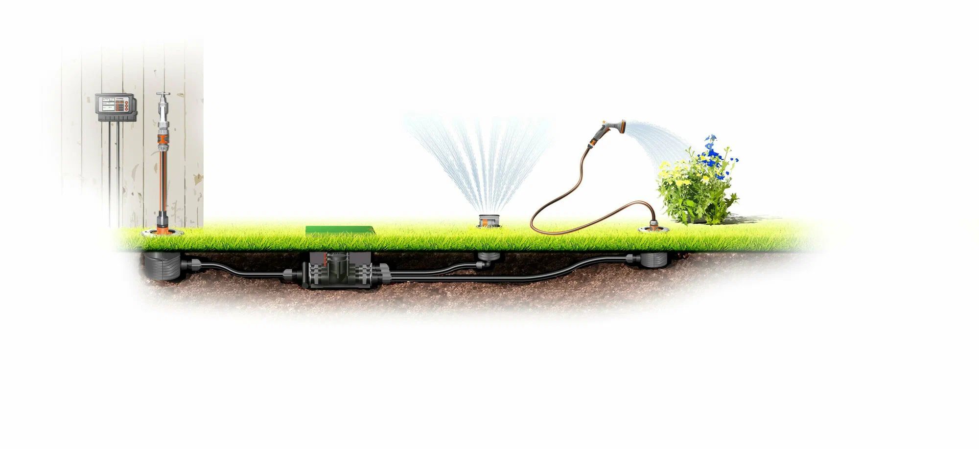 Коробка для клапана для полива Gardena V3 01255-29.000.00