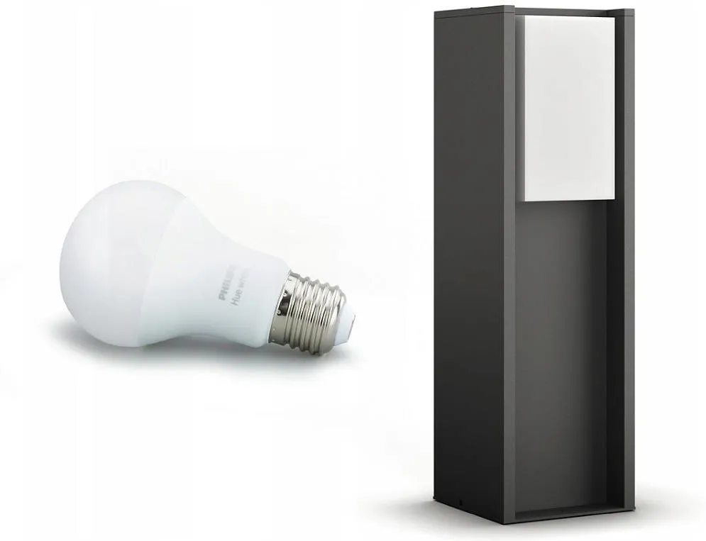 Уличный светильник-столб PHILIPS Hue White Turaco антрацит 1647393P0