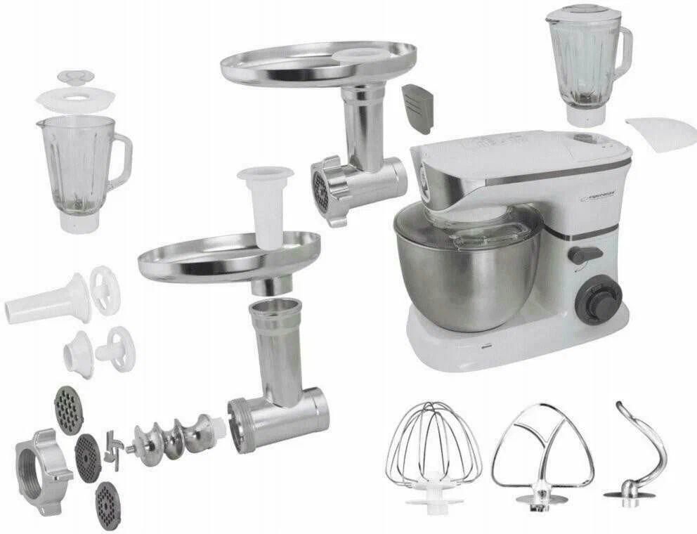Кухонный комбайн Esperanza EKM025 5 л 1000 Вт Белый