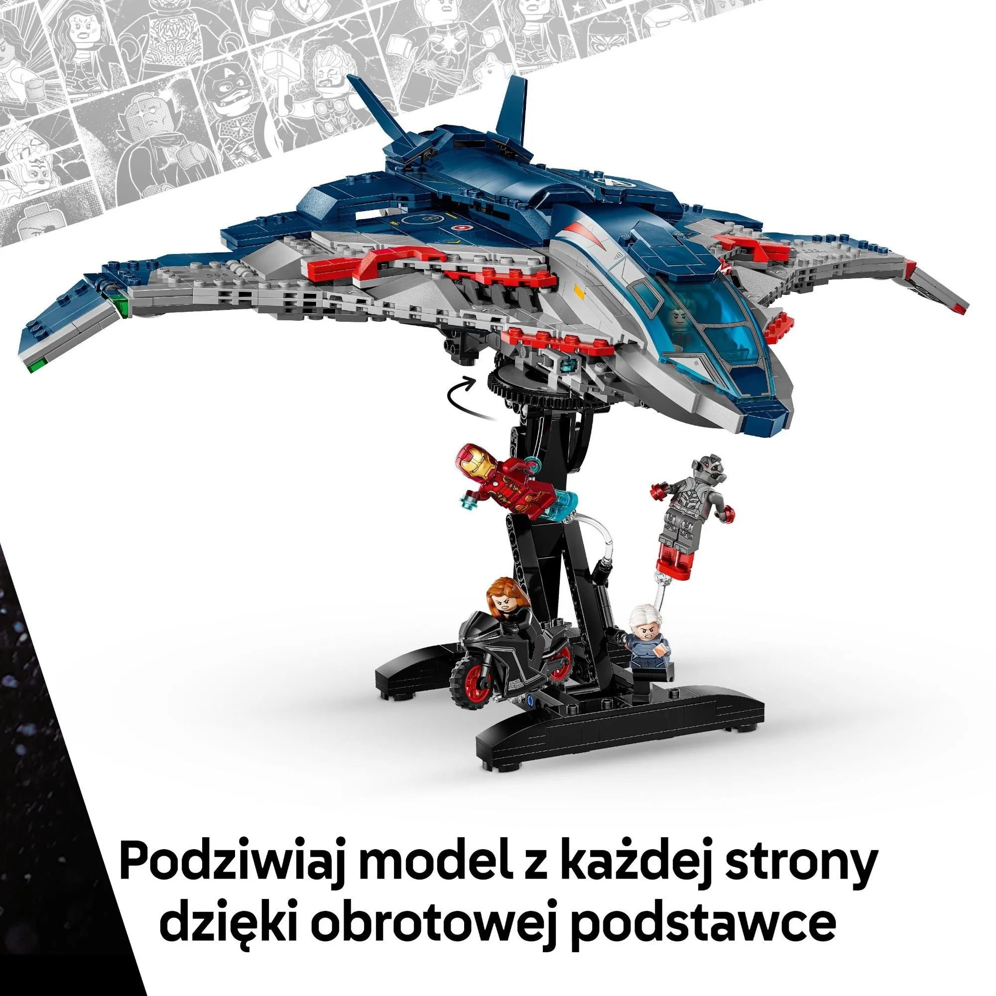 Конструктор LEGO Marvel 76325 Мстители: Квинджет Альтрона