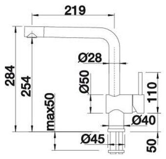 Смеситель для кухни Blanco Linus 514019