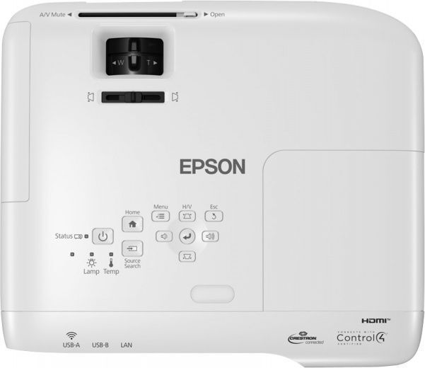 Проектор Epson EB-992F 1920x1080 (Full HD), 16000:1, 4000 лм, DLP, 3.1 кг