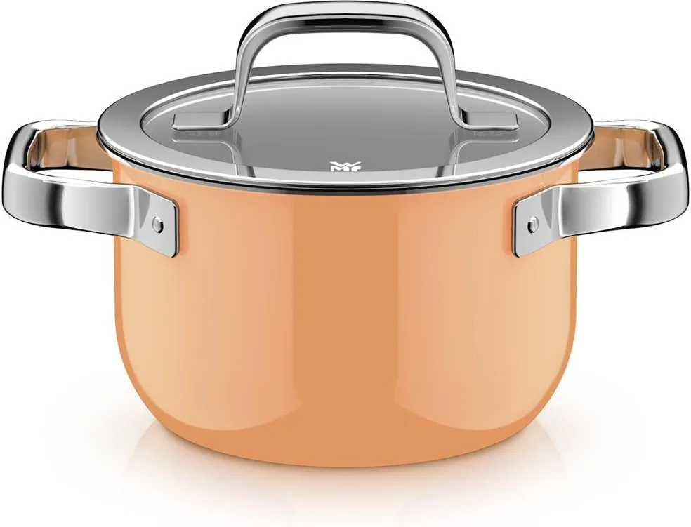 Набор кастрюль (4 предмета) WMF Fusiontec Mineral Pro Papaya Orange 519405290