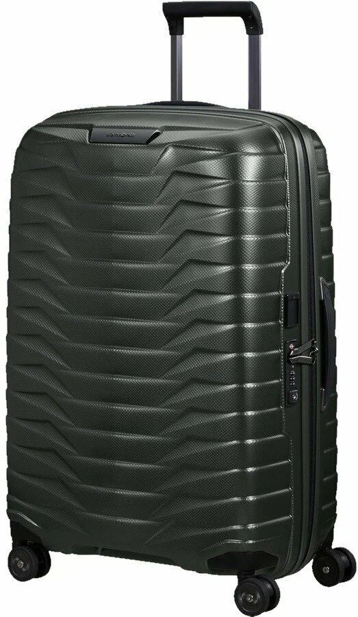 Чемодан Samsonite Proxis 69 см, 75 л, зеленый