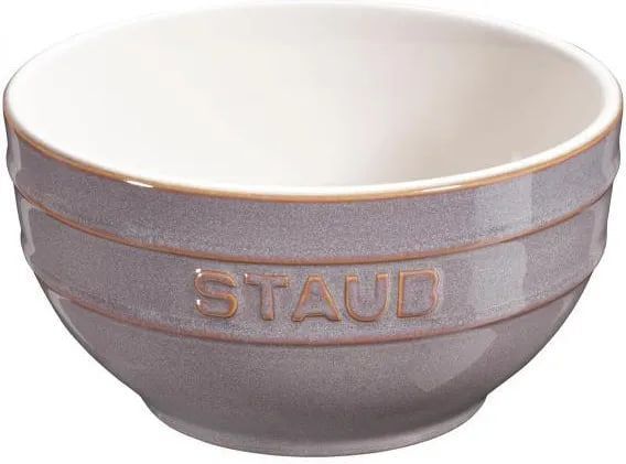 Набор из 4 круглых чаш Staub 14 см Античный серый 40508-148-0