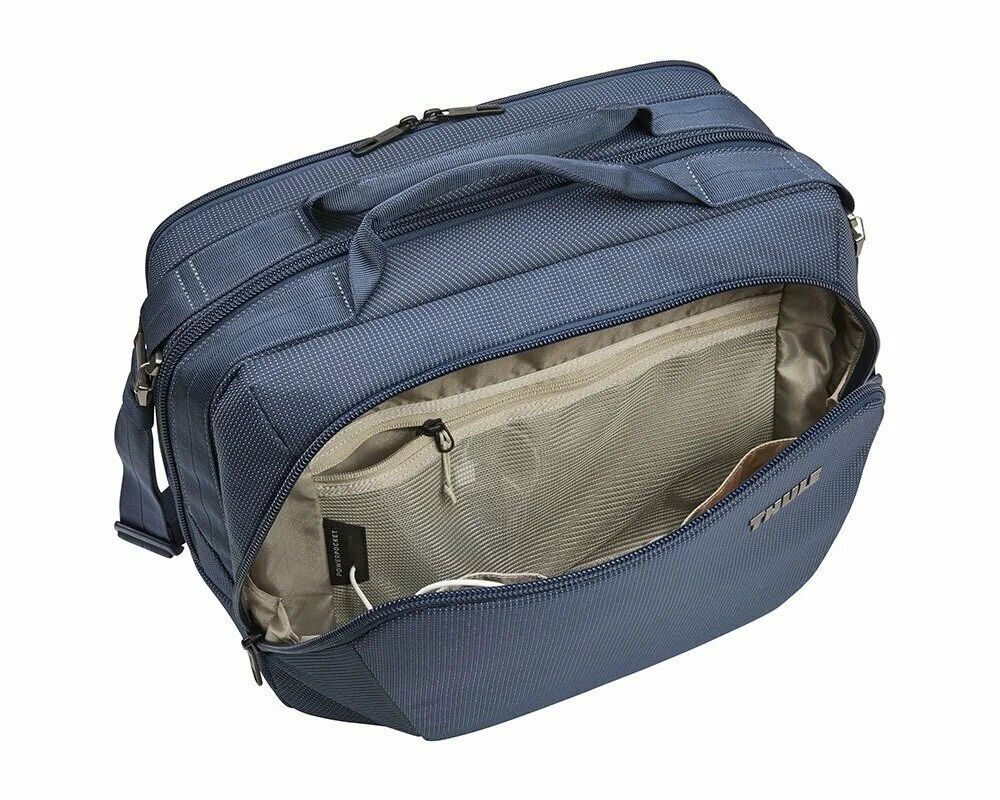 Сумка дорожная THULE, 25 л, 41х29х23 см, ручная кладь, отделение для ноутбука, плечевой ремень, синий