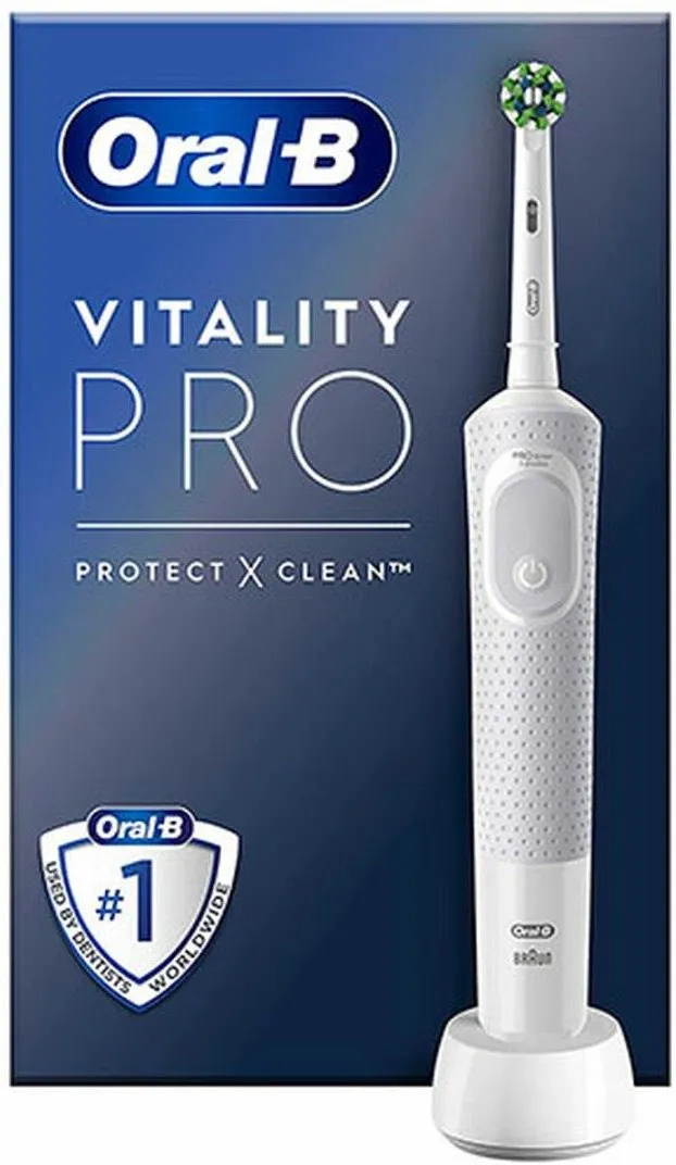 Электрическая зубная щётка Oral-B Vitality Pro Protect X D103 White, с зарядной станцией