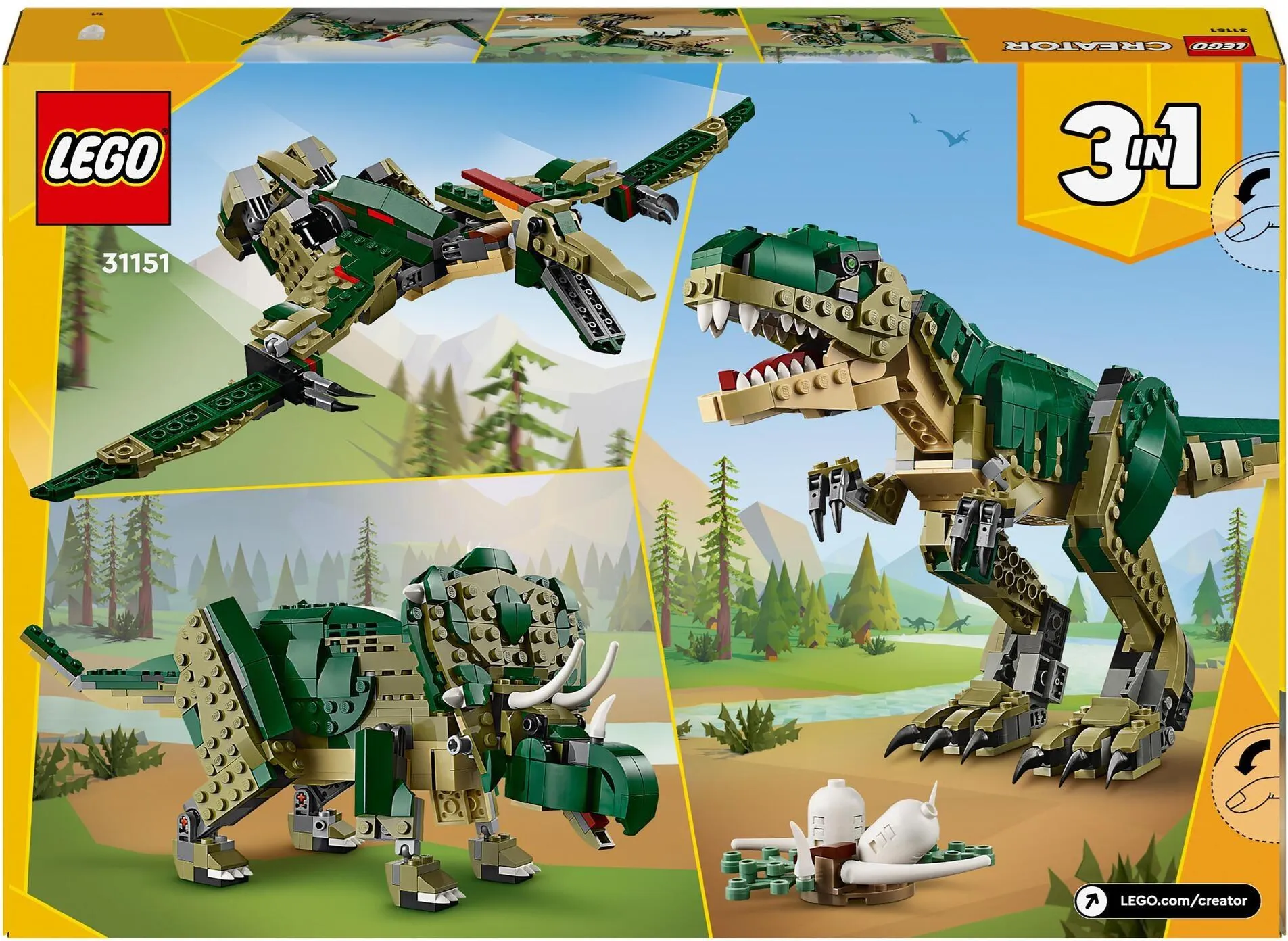 Конструктор LEGO Creator 3 в 1 31151 Тираннозавр