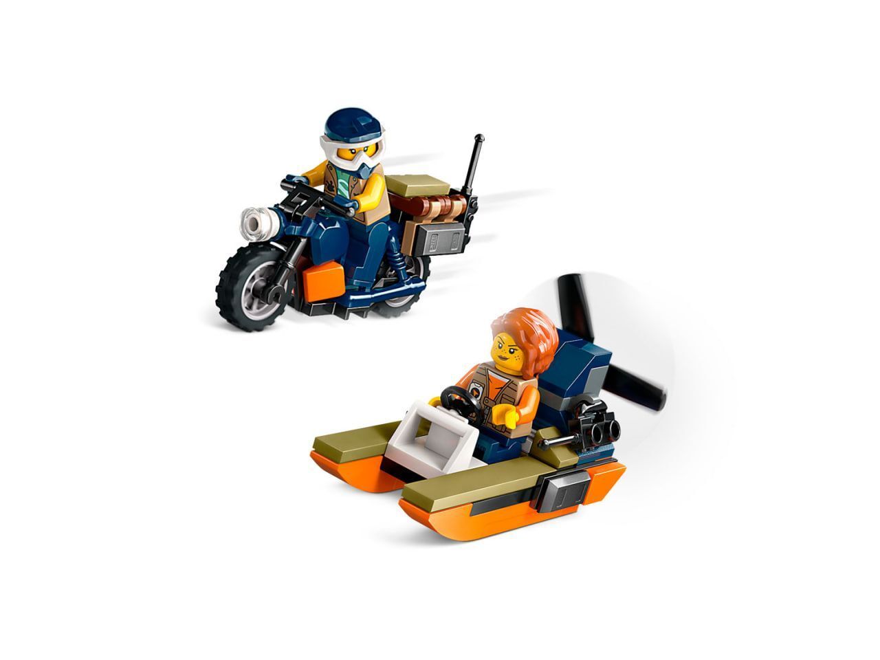 LEGO City 60437 Исследователь джунглей: вертолет в базовом лагере