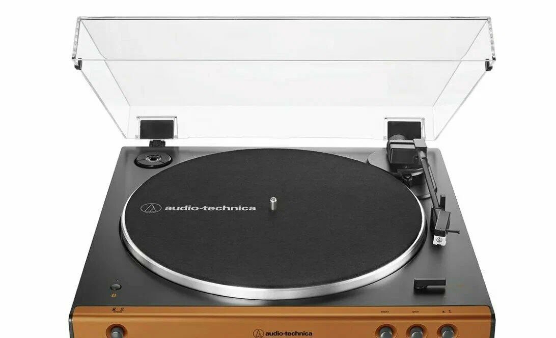 Виниловый проигрыватель Audio-Technica AT-LP60XBT коричневый