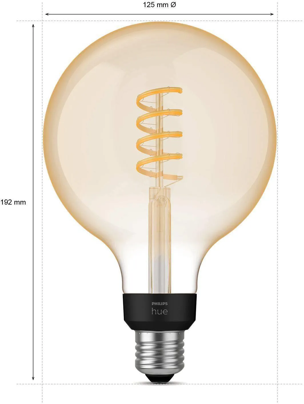 Умная светодиодная лампа Philips Hue White G125 E27 (929002478)
