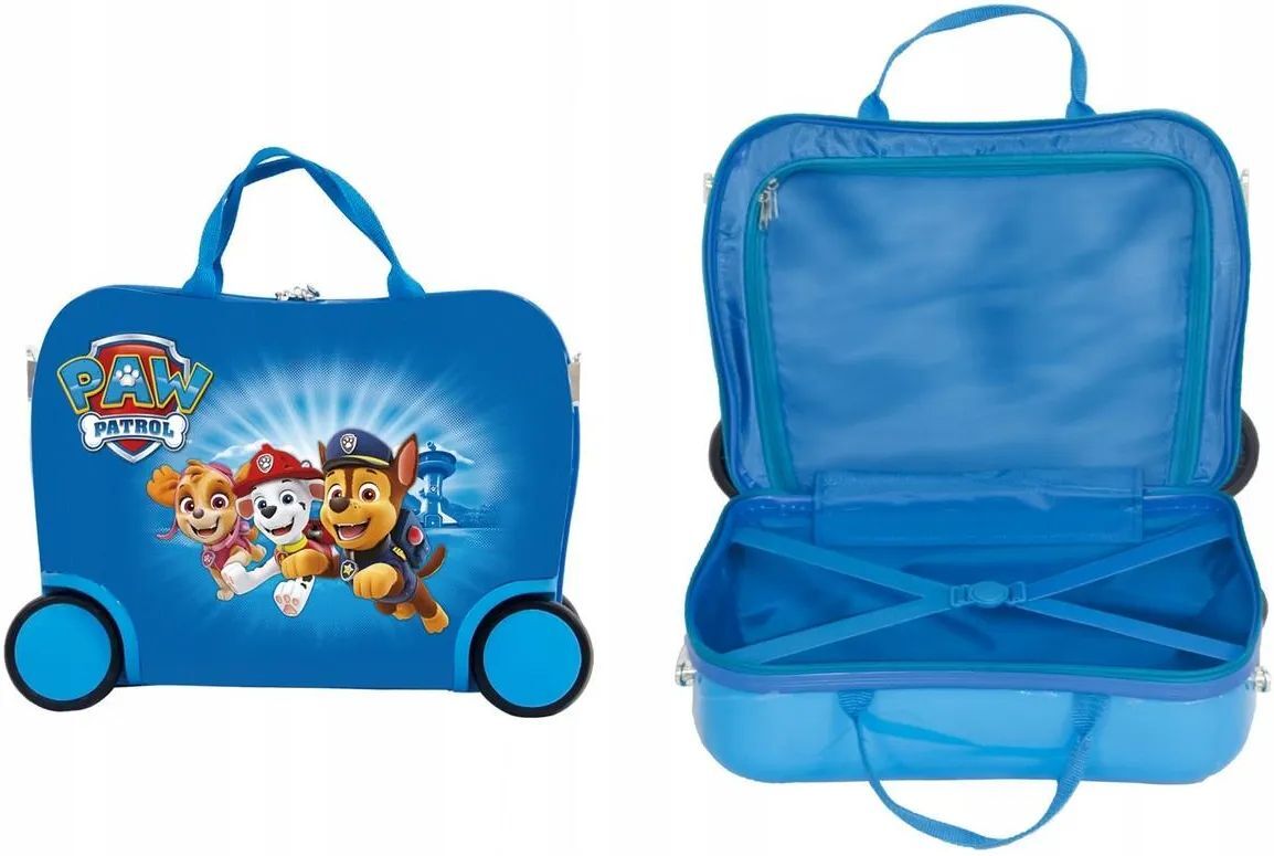 Чемодан-каталка trunki, ручная кладь, 46х31х21 см, 18 л, 1.7 кг, Щенячий патруль