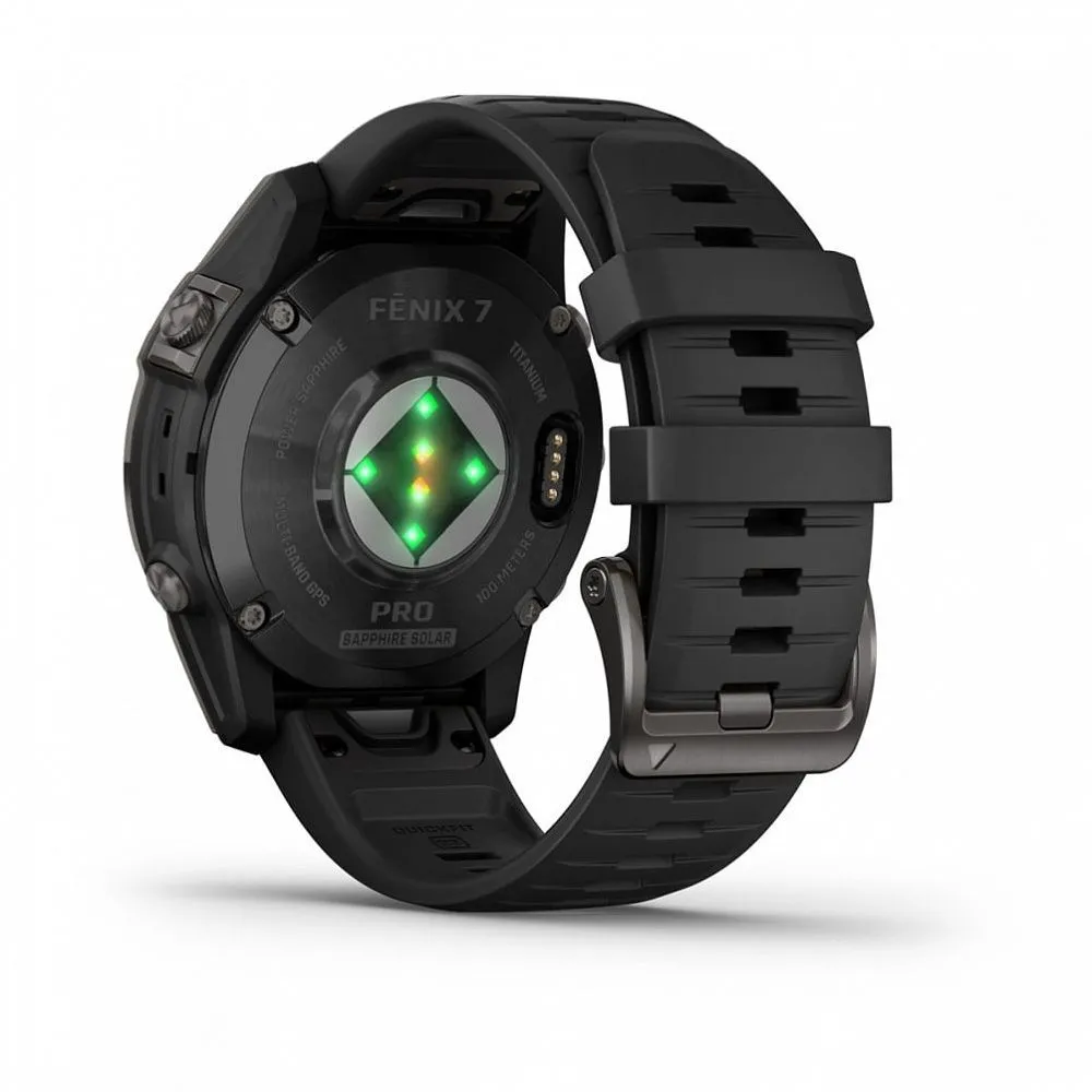 Часы Garmin Fenix 7 Pro Sapphire Solar Carbon Grey Black Band (010-02777-11)