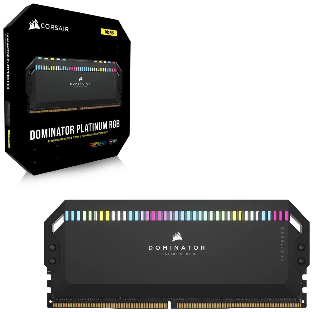 Оперативная память Corsair Dominator Platinum RGB (16 ГБ x 2 шт.) DDR5 5200 МГц DIMM CL40 CMT32GX5M2B5200C40