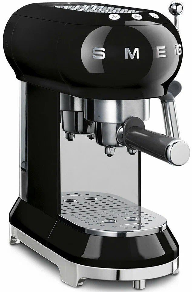 Кофеварка рожковая Smeg ECF01, черный