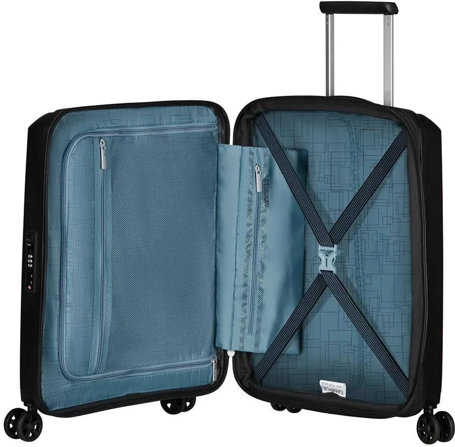 American Tourister AeroStep Small Expan Чемодан Черный 36л