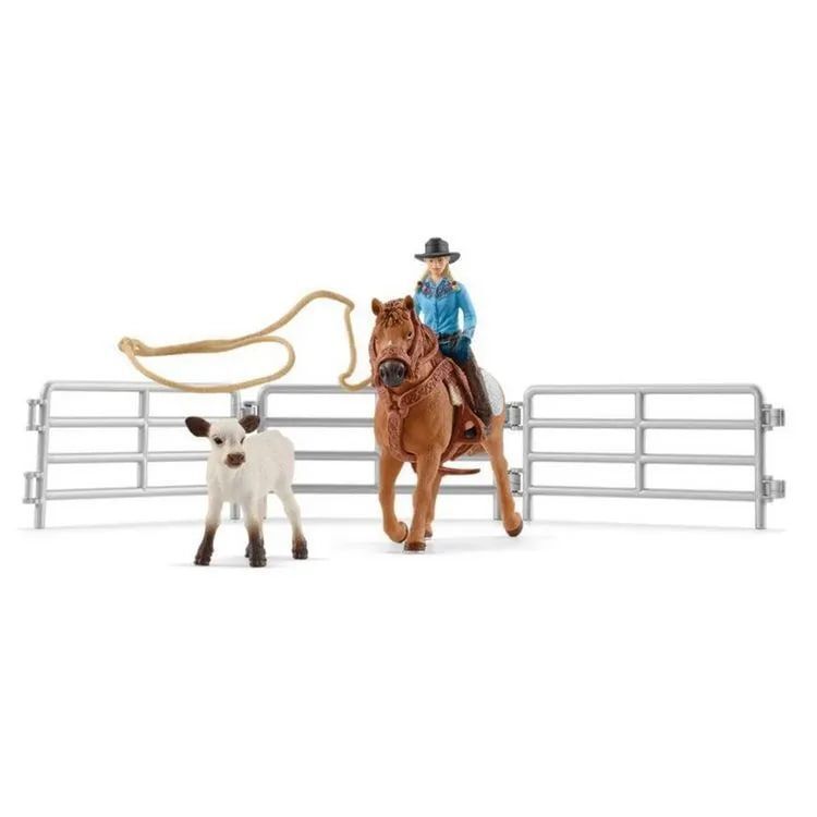 Schleich - пастушка и лассо 42577