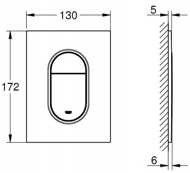 Панель смыва Grohe Arena Cosmopolitan 37624Dl0
