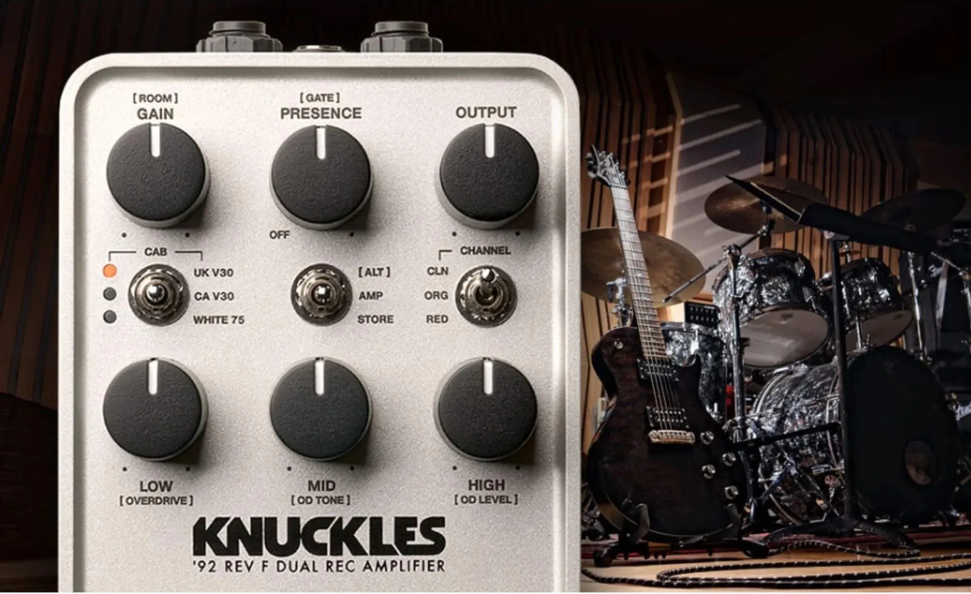 Гитарный эффект эмуляция усилителя Universal Audio UAFX Knuckles ’92 Rev F Dual Rec Amplifier