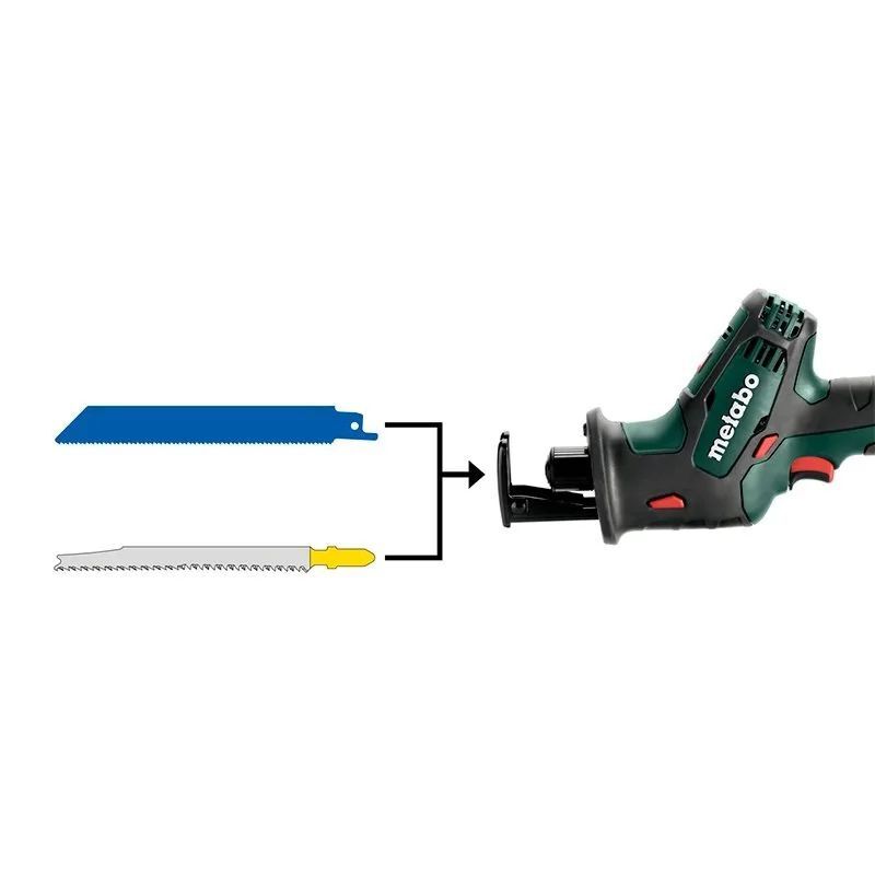 Пила сабельная аккумуляторная Metabo SSE 18 LTX Compact 602266840 в кейсе MetaLoc без акб и зу