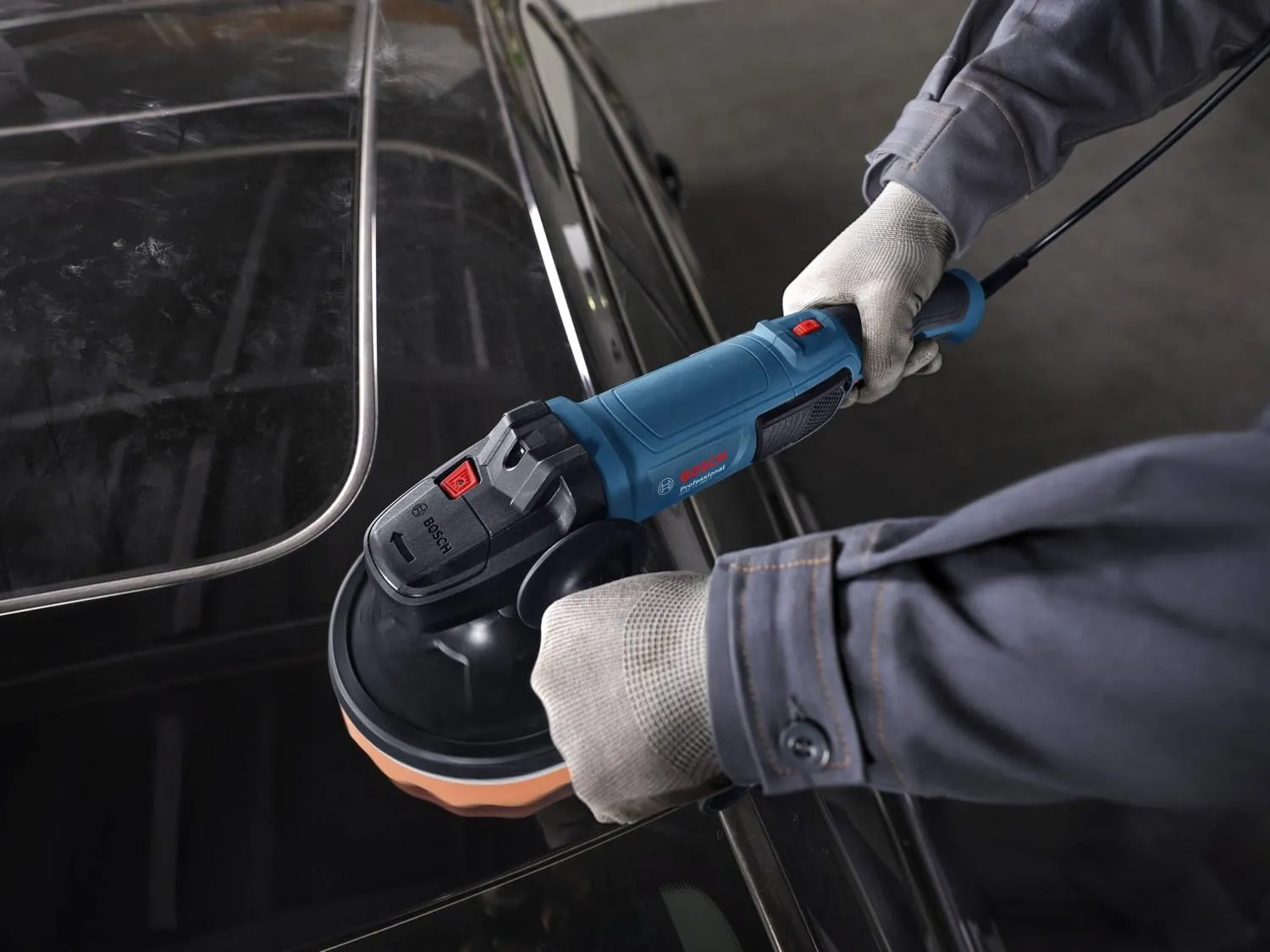 Полировальная машина ротационная сетевая Bosch GPO 11-180 S Professional 06013A2300