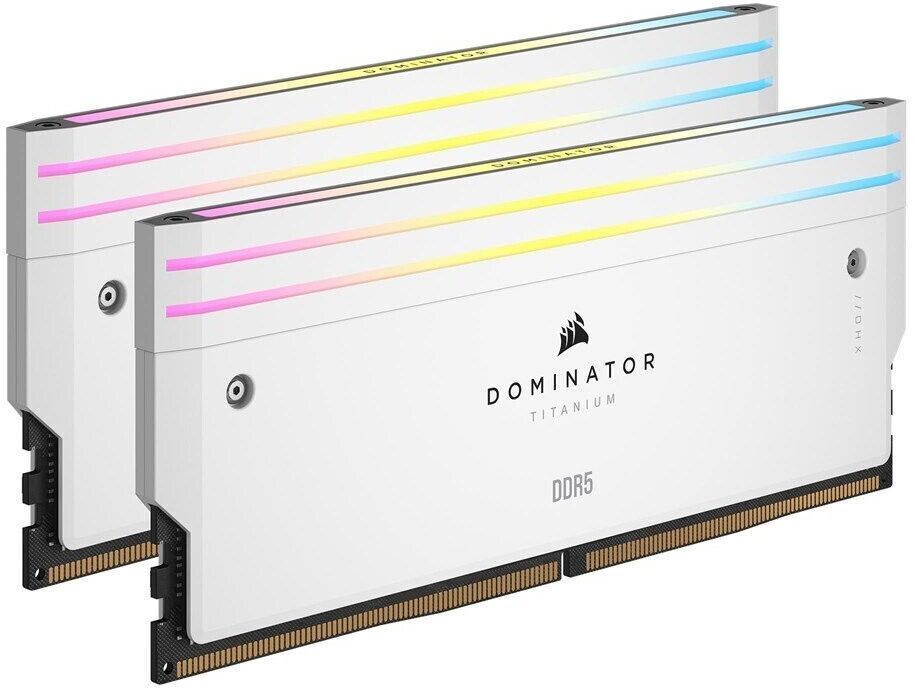 Оперативная память Corsair Dominator Titanium RGB, DDR5, 64 GB, 6000MHz, CL30 (CMP64GX5M2B6000C30W)