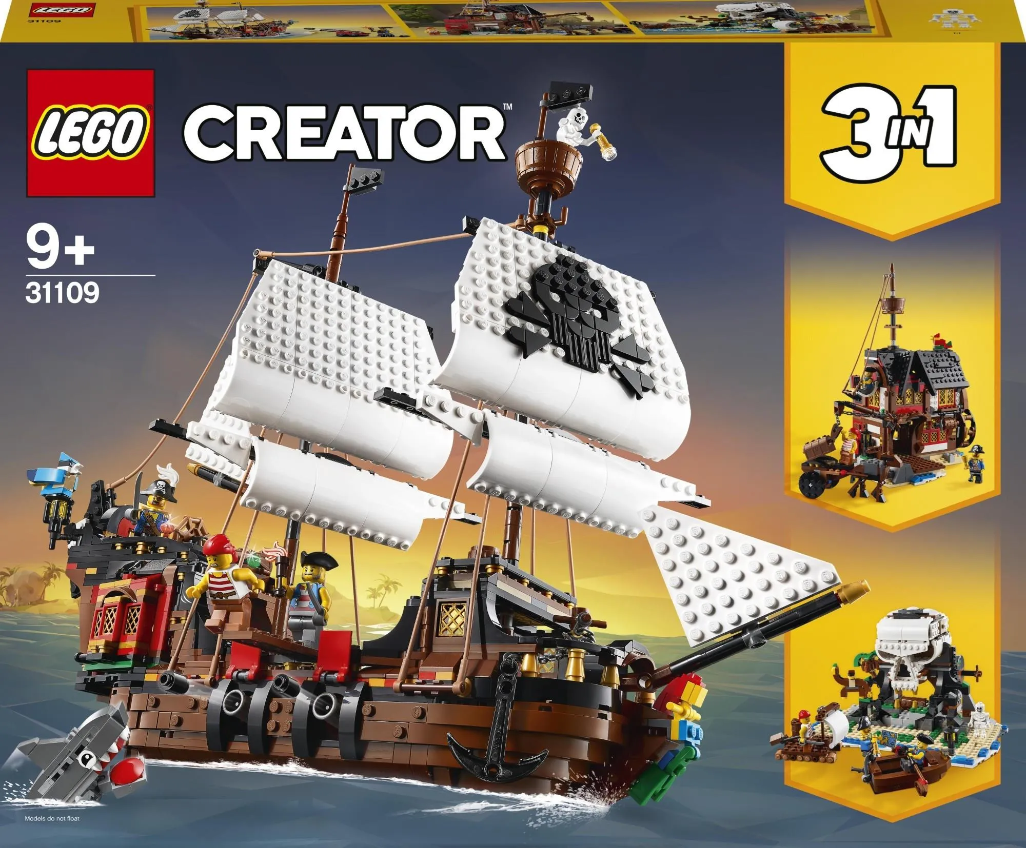 Конструктор LEGO Creator 3 в 1 31109 Пиратский корабль