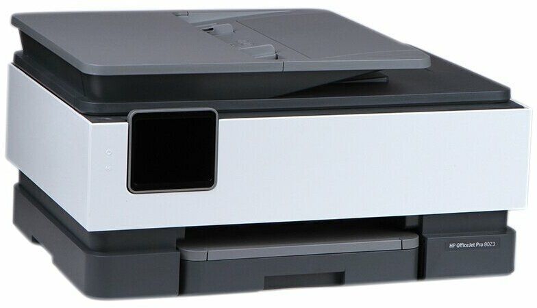 МФУ струйное HP OfficeJet Pro 8023, цветн., A4, черный/белый