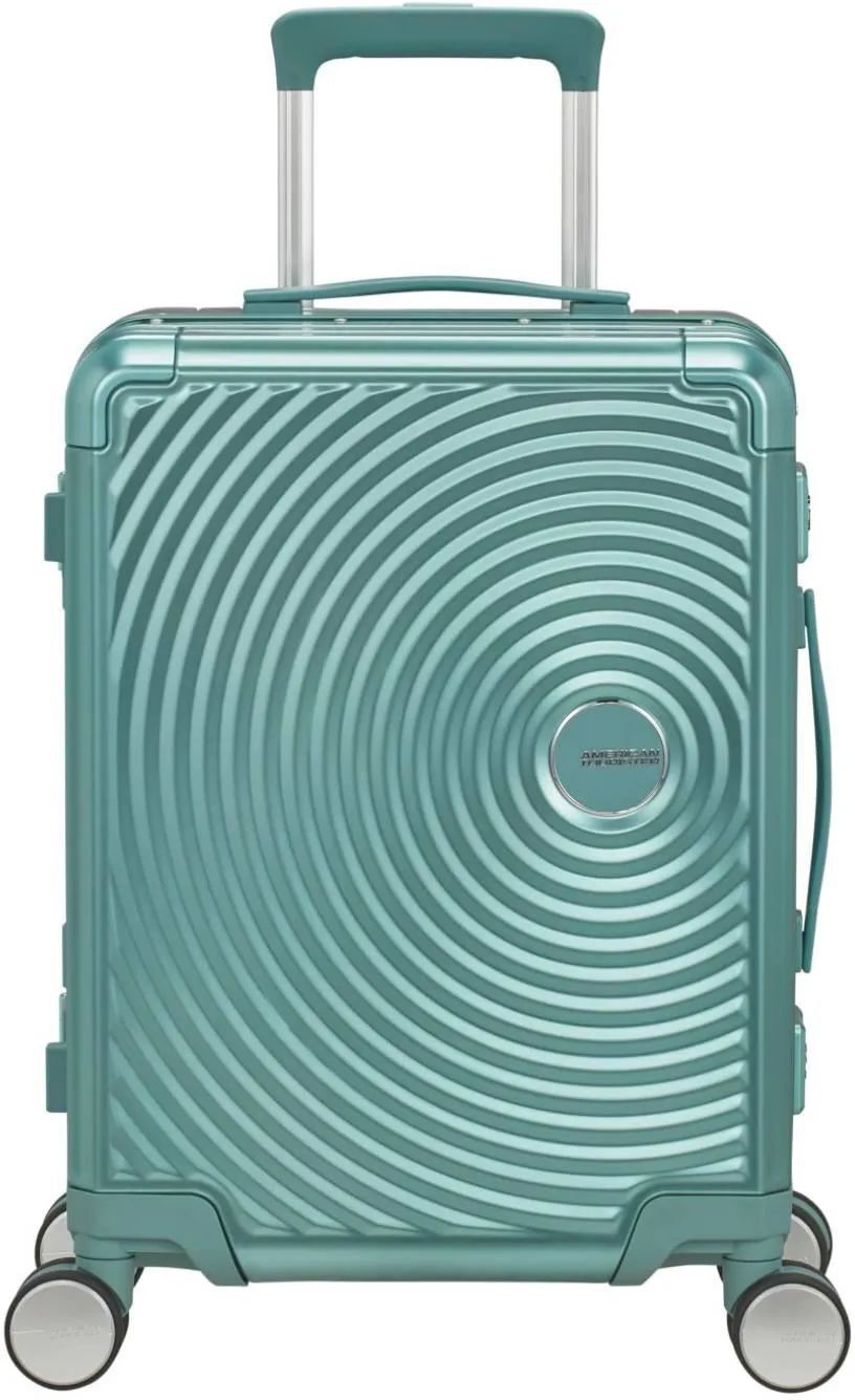 American Tourister Soundbox Alu 55cm чемодан бирюзовый 55см 39л