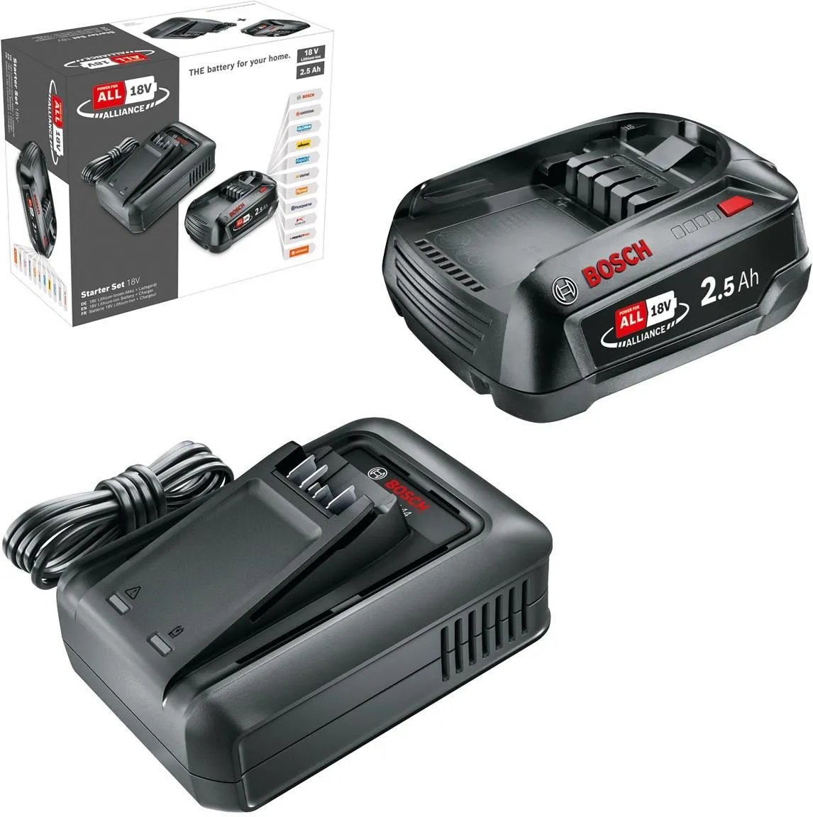 Стартовый набор Bosch Starter Set 18V 2.5Ah + AL 18V-44 1600A031T4