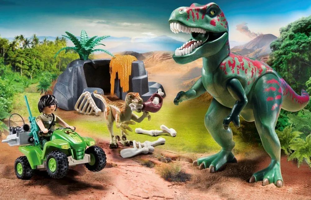 Игровой набор Playmobil 71588-500 Динозавры Атака Тирекса