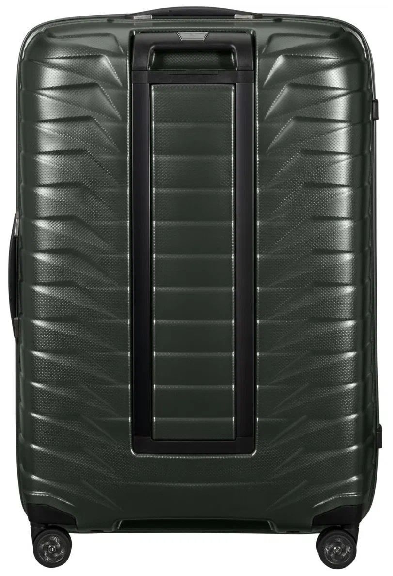 Чемодан Samsonite Proxis 75 см, полипропилен, адресная бирка, 98 л, размер L, зеленый