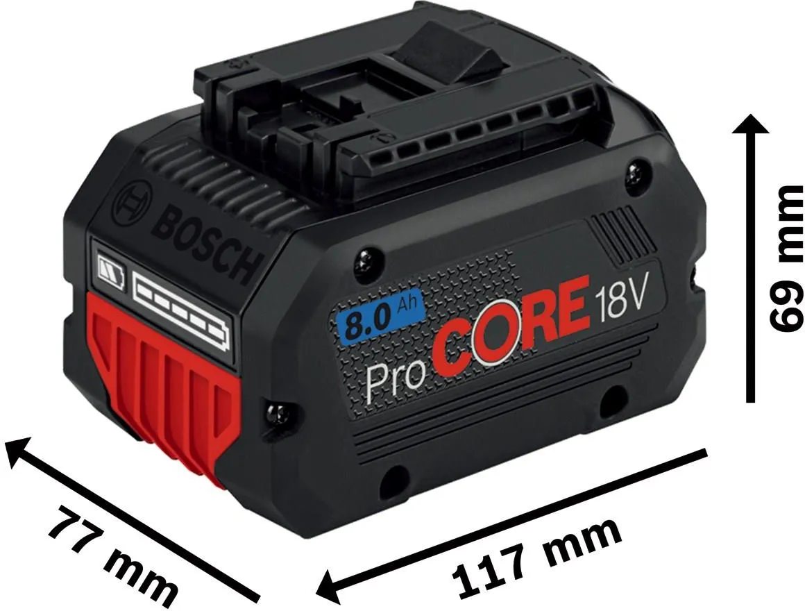 Аккумулятор Bosch ProCORE 18V 8.0Ah Professional 1600A016GK