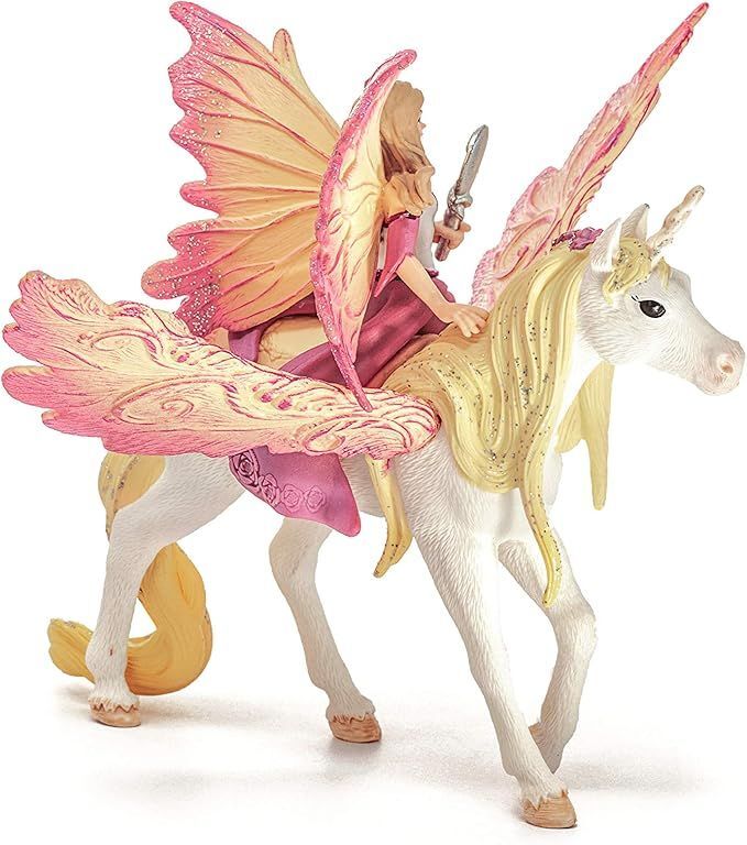 Schleich Эльфийка Фея на пегасе-единороге 70568